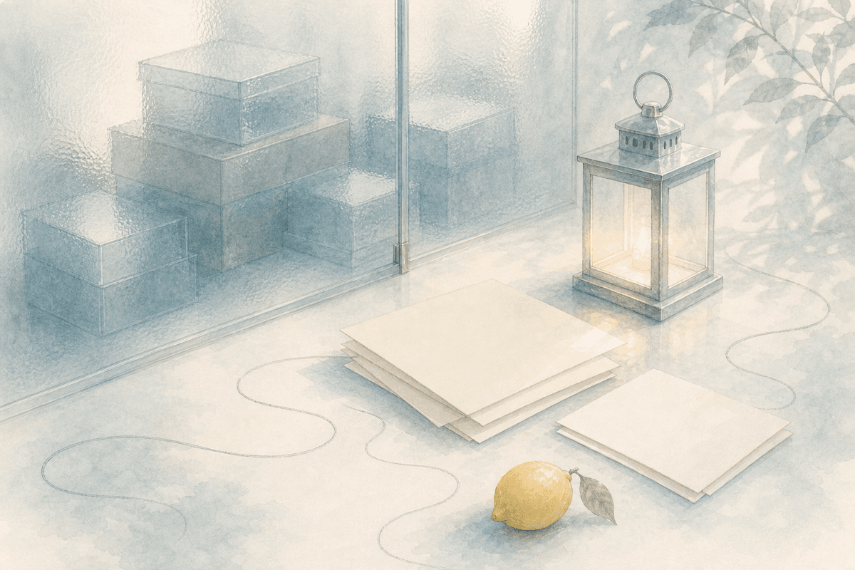 Hidden pressure behind frosted glass